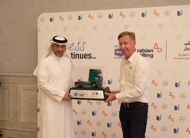 The Delivery Ceremony of 103 Mercedes Benz Trucks